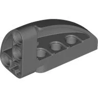 Technic Panel Round Corner 5 x 3 x 2 Right / Dark Bluish Gray