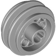 Lego Wheel Rim 24 x 14 VR with Center Axle Hole / Light Bluish Gray