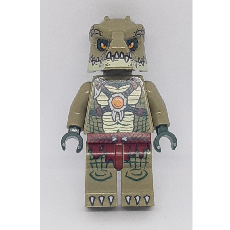 Lego Crocodile Warrior with Tan Jaw