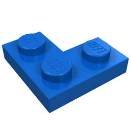 Plate 2 x 2 Corner / Blue