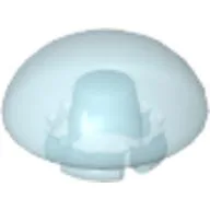 Clikits Icon, Round 2 x 2 Small, Thick with Pin / Trans-Very Lt Blue