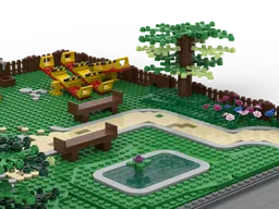 Minifig scale modular park