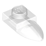 Plate Special 1 x 1 with Tooth / Trans-Clear