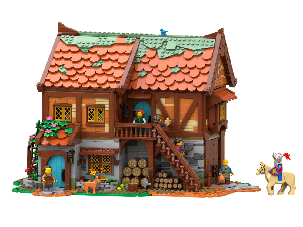 Lego Medieval Joiner's Workshop