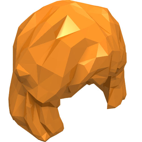Lego Hair Mid-Length / Orange