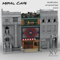 Mural Cafe (Modification of Central Perk - Friends - IDEAS)