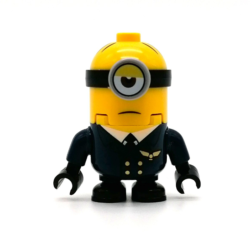 Lego Minion Stuart - Blue Overall, Half Closed Eye