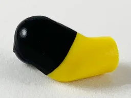 Arm, Right with Molded Black Short Sleeve  Pattern / Yellow