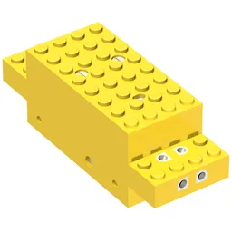 Motor, Train, 4.5V 12 x 4 x 3 1/3 Type II / Yellow