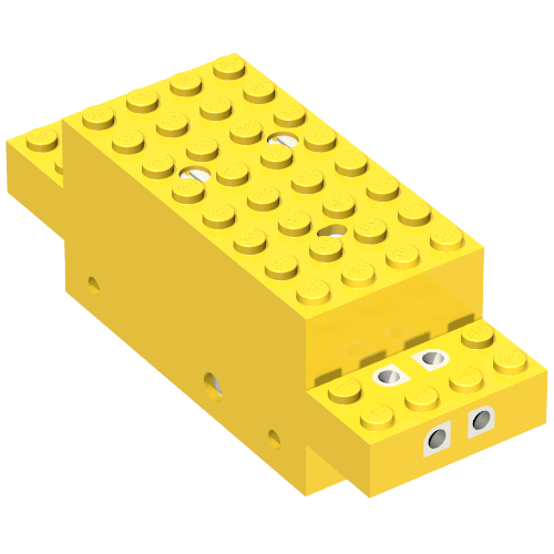 Lego Motor, Train, 4.5V 12 x 4 x 3 1/3 Type II / Yellow