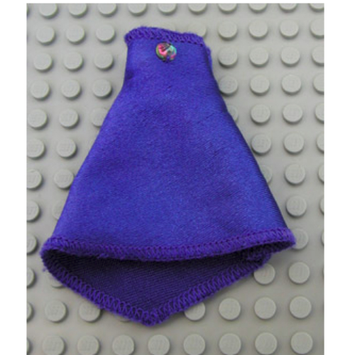 Lego Belville, Skirt, Long with Jewel / Dark Purple