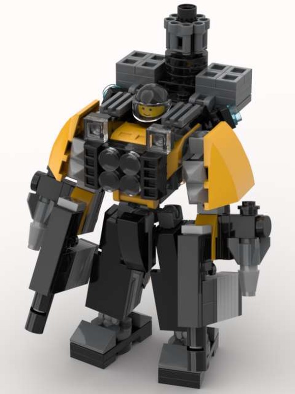 Lego Battle Mech Suit 1.25 (With Weapons)