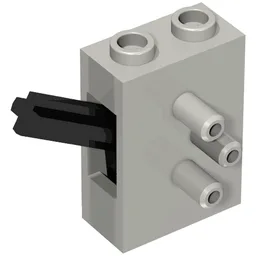 Pneumatic Switch with Top Studs / Light Bluish Gray