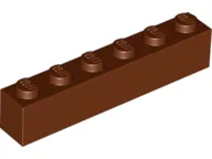 Brick 1 x 6 / Reddish Brown