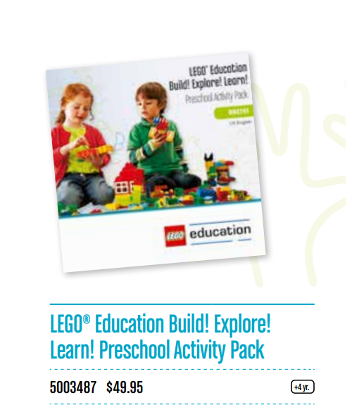 Lego Build! Explore! Learn! Preschool Activity Pack