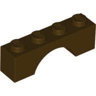 Lego Brick Arch 1 x 4 / Dark Brown
