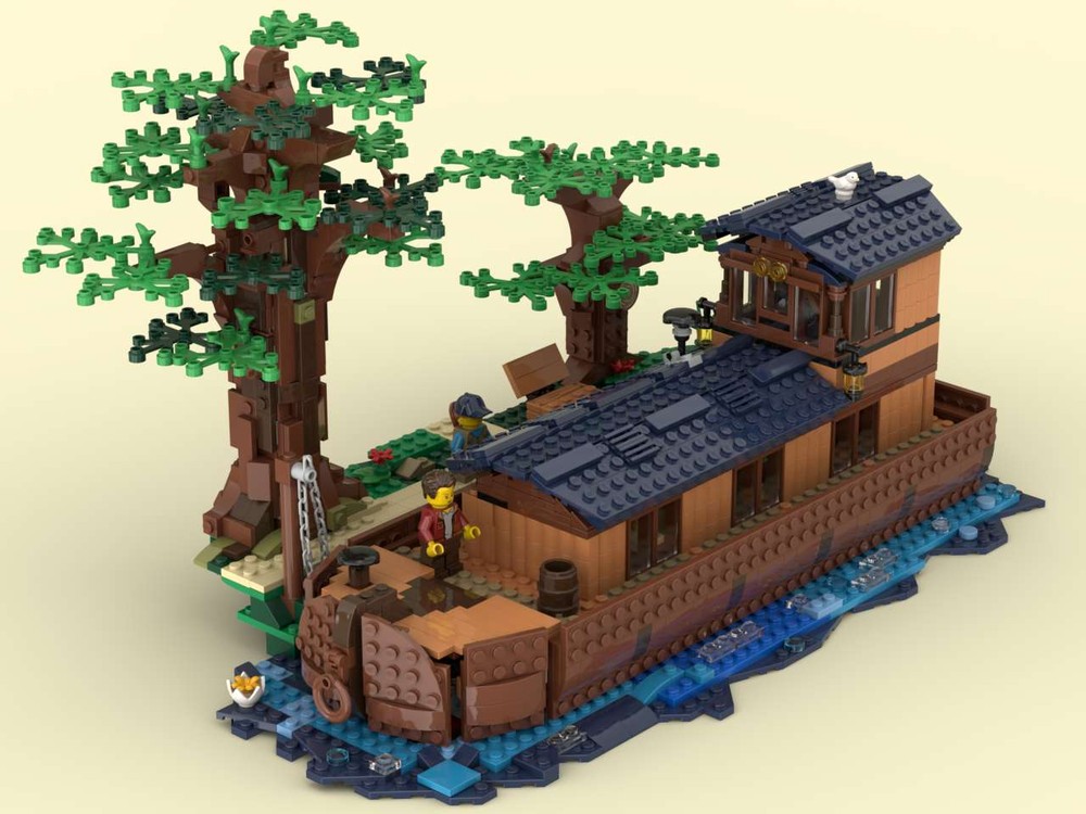 Lego Barge on the canal