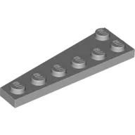 Wedge Plate 6 x 2 Right / Light Bluish Gray
