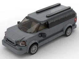 Bob & Weave Grand Caravan - Dark Bluish Gray - 8 Stud Speed Champions