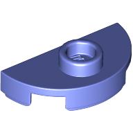 Lego Plate Special Round 1 x 2 Half Circle with Stud (Jumper) / Blue Violet