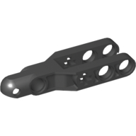 Lego Technic Steering Arm 5.5 x 2 with Towball Socket Rounded, Chamfered / Black