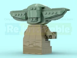 Upscaled Grogu Minifigure
