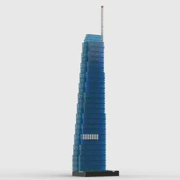 Wilshire Grand Center at 1/650th Scale
