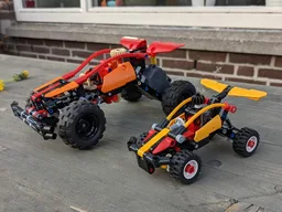Pullback Buggy with return-to-center steering