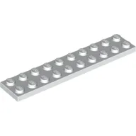 Plate 2 x 10 / White