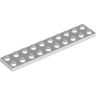 Lego Plate 2 x 10 / White