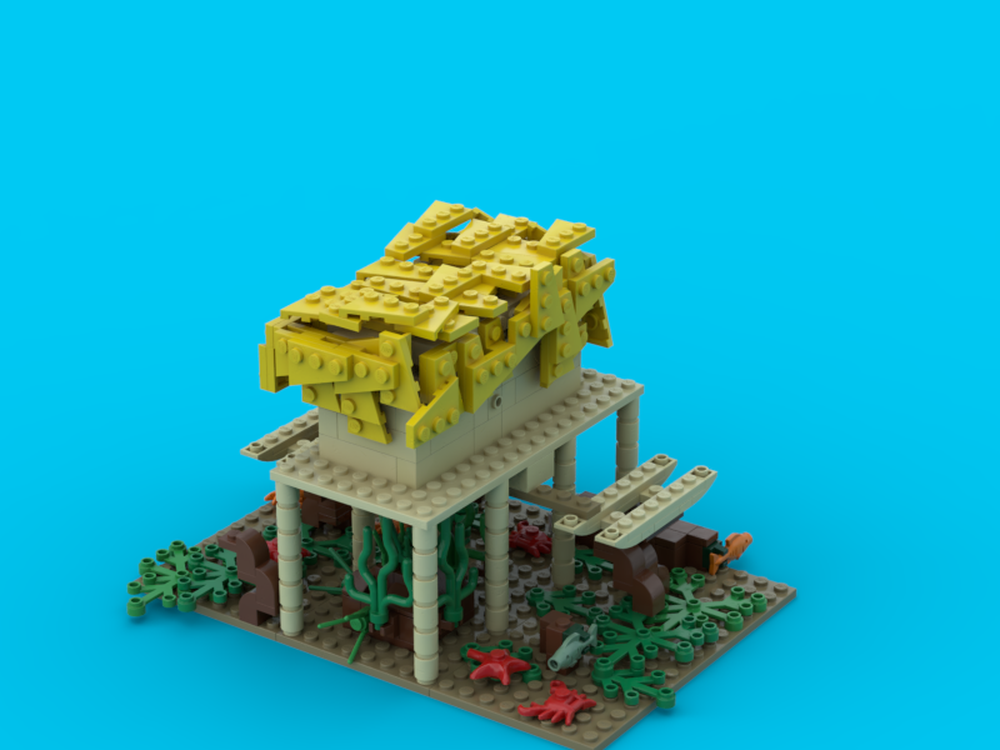 Lego House on the water