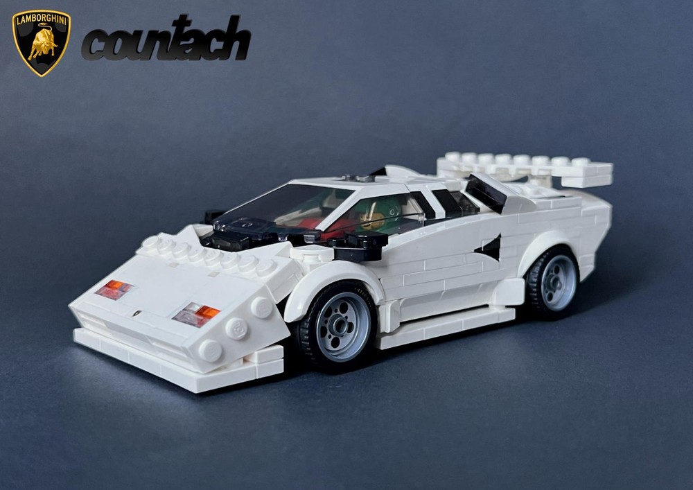Lego Lamborghini Countach - Speed Champions 8 Studs wide