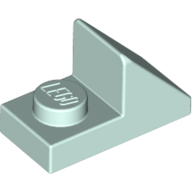 Lego Brick Sloped 45° 2 x 1 with 2/3 Cutout [New Version] / Light Aqua