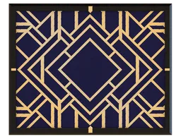 Art Deco pattern in frame - Motif Art-Deco dans un cadre