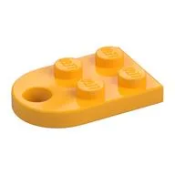 Plate Special 3 x 2 with Rounded End, Hole / Orange