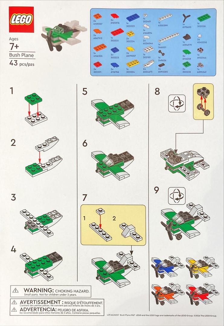 Lego Bush Plane