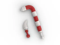 Candy cane bat and candy cane dagger