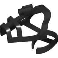 Lego Animal / Creature Accessory, Dinosaur, Raptor Bridle with Camera / Black