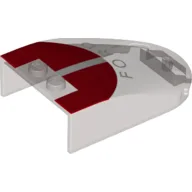 Windscreen 6 x 4 x 1 Curved with Ford GT Roof Print / Trans-Brown