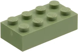 Modulex Brick 2 x 4 with LEGO on Studs