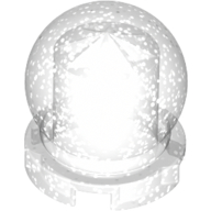 Lego Equipment Crystal Ball Globe 2 x 2 x 2 / Glitter Trans-Clear