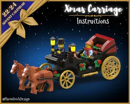 Lego Christmas Carriage MOC - Lego winter Village Moc