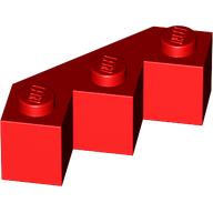 Lego Brick Wedged 3 x 3 Facet / Red