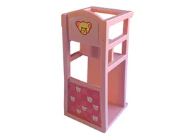 Scala Chair - Baby Highchair with Bears and Balloons Pattern (Stickers) - Set 3243 / Light Salmon