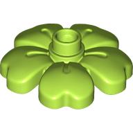 Lego Duplo Plant, Flower with 1 Top Studs / Lime