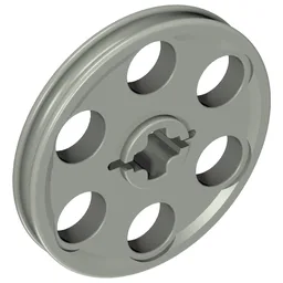Technic Wedge Belt Wheel [aka Pulley] / Light Gray