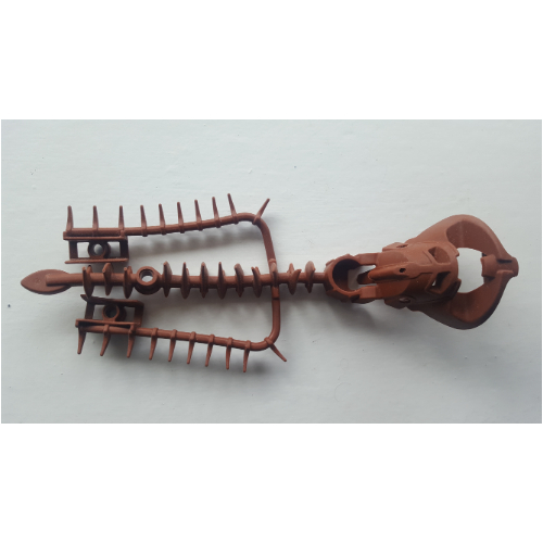 Lego Large Figure Mask Piraka, with Flexible Spine and Arm Covers, Avak / Reddish Brown