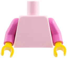 Torso Plain / Dark Pink Arms / Yellow Hands