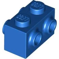 Brick Special 1 x 2 with Studs on 2 Sides / Blue