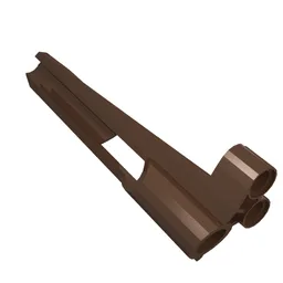 Technic Panel Fairing # 7 Small Long, Large Hole, Side A / Brown